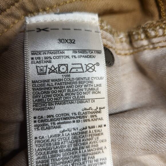 Old Navy Jeans Mens 29x30 Khaki Slim Built-In Flex Stretch Casual Straight Leg - Picture 4 of 9